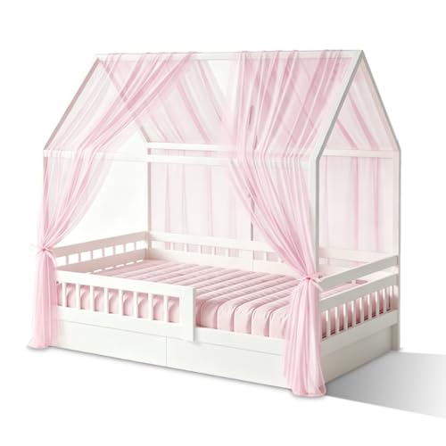 Baldaquines infantiles rosa para decorar el cuarto de juegos o un rincón de lectura infantil 2