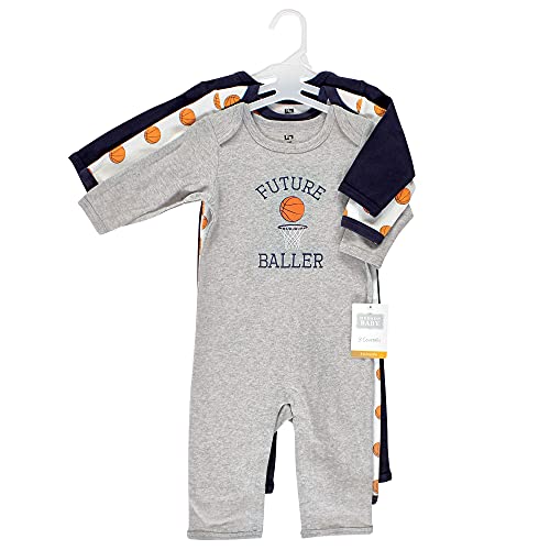 Image of Hudson Baby Baby Cotton Union Suit, 3 Pack