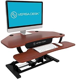 VersaDesk Power Pro Corner - 36" Electric Height-Adjustable Standing Desk - Sit to
