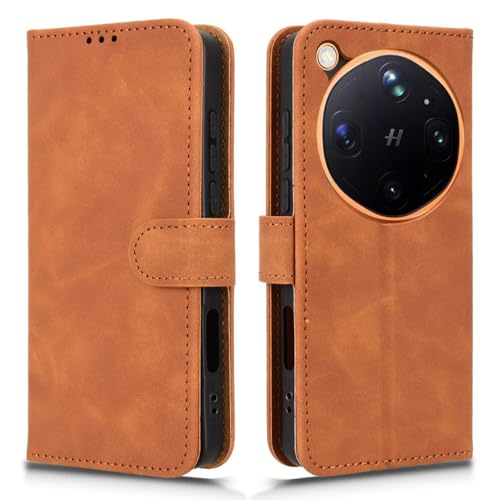 Image of for Oppo Find X9 Ultra 5G Leather Case Skin Feel Anti Drop Wallet Stand Flip Phone Cover - Brown