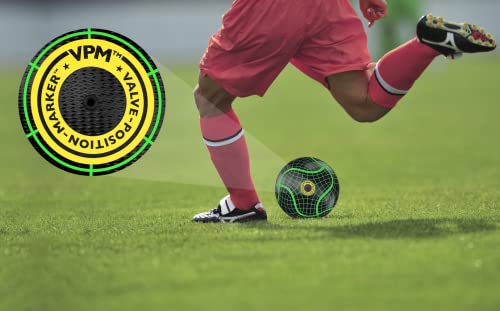 Millenti Soccer Balls Size 5 - ProGrid Official Match Soccer Ball with High-Visibility, Easy-to-Track Designs - Thermal Bonded Official Match Ball