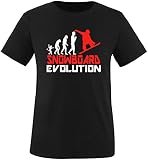 EZYshirt® Snowboard Evolution Kinder T-Shirt