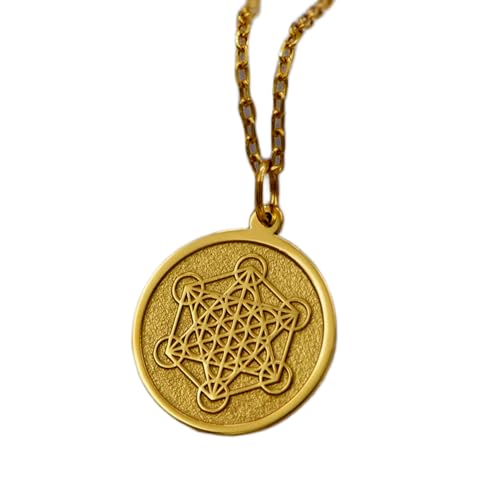 Bijoux spirituels Cube Métatron en argent et pendentif géométrie sacrée