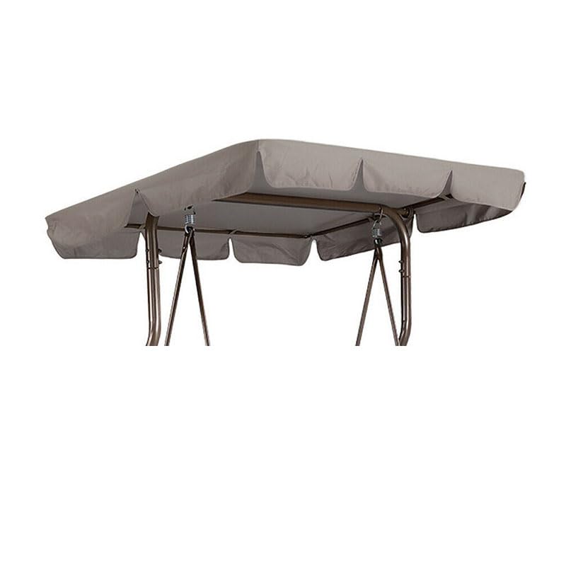 Garden Replacement Summer Swing Canopy Cover,3 Seater Replacement Canopy Swing Top Cover, Waterproof Swing Canopy Top Cover for Garden Outdoor Swing Chair Patio Bench,05,142 * 120 * 18cm