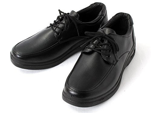 (スーパーソフト) Super Soft コンフォート タウンカジュアルシューズ/軽量/ソフト素材/屈曲性抜群/衝撃吸収/ウォーキングシューズ/ビジネスシューズ[TB1002] 26.5cm ブラック