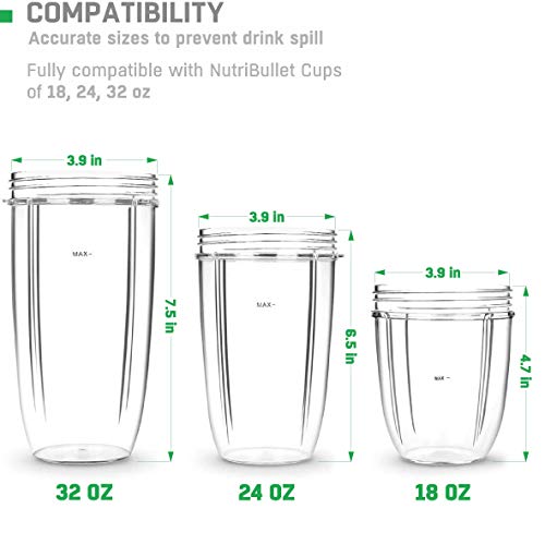 Tapas Flip Top para vasos Nutribullet miniatura 3