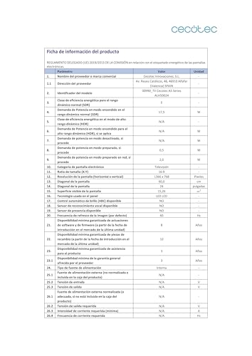 Cecotec Smart TV - LED-Fernseher mit 24 Zoll, HD-Auflösung - A5 Serie ALH50024. VIDAA Smart TV, Dolby Audio System, integriertes WLAN, Kopfhörerausgang, 3 HDMI und 2 USB – Bild 5