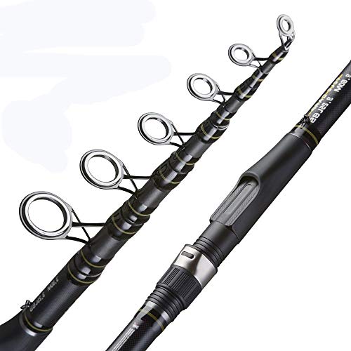 AFANGMQ Carp Fishing Rod 3.3 3.6m Carbon Fiber Telescopic Spinning Rod 3.25lb Power 80-200g 11' 12' Hard Pole Telescopic Fishing Rods (Length : 3.30m)