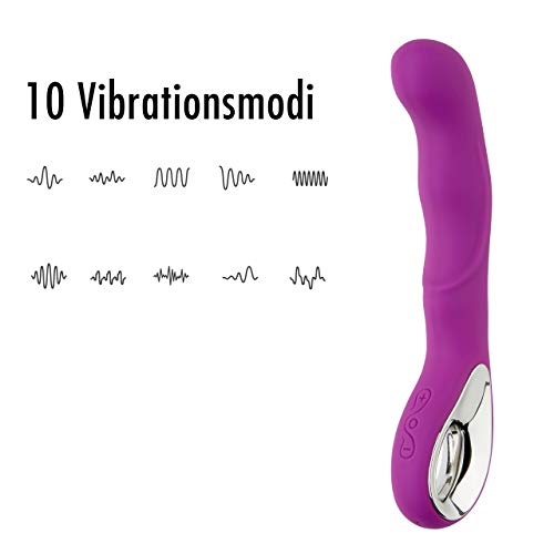 Gotta One Vibrator voor hem en haar, seksspeeltje met 10 vibratiemodi, G-spot stil en sterk, clitoris siliconen anale dildo paar masturbatie realistisch seksspeeltje erotiek massageapparaat - Afbeelding 3