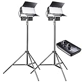 walimex daylight 150 GEHÄUSE UND BEDIENUNG - hochwertig verarbeitetes, passiv gekühltes Aluminium Gehäuse, geräuschlos, ideal als Studio Beleuchtung Videolicht Interview, Video Konferenz, Youtube, Film und, Fotografie Portrait, Fashion, Produktfotografie
