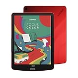 inkBOOK Focus Color Rot– 7,8 Zoll Farb-eReader mit Augenfreundlichem Display, Beleuchtung & Android | Unterstützt Skoobe, Onleihe Apps | 32GB, Hörbücher via Bluetooth, USB-C, Werbefrei