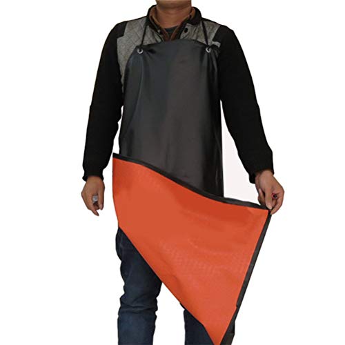 Leikance Delantal Resistente al Agua, Resistente a Las Manchas, Extra Largo, para Cocina, lavaplatos, Laboratorio, Carnicero Cover