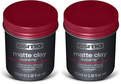 Osmo Matte Clay Extreme Hold, 3.38 Onzas (Pack de 2)