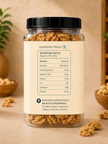 Image of NUTS & YOU Premium Broken Walnut Kernels 900gm | Akhrot Giri Without Shell | Omega-3 Rich Brain Food | Crunchy & Fresh Walnuts | High Fiber Healthy Snack