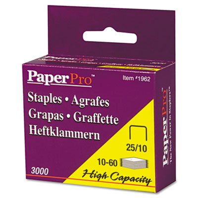 Agrafes robustes en acier longueur 3/8" boîte de 3000 pour reliure papier