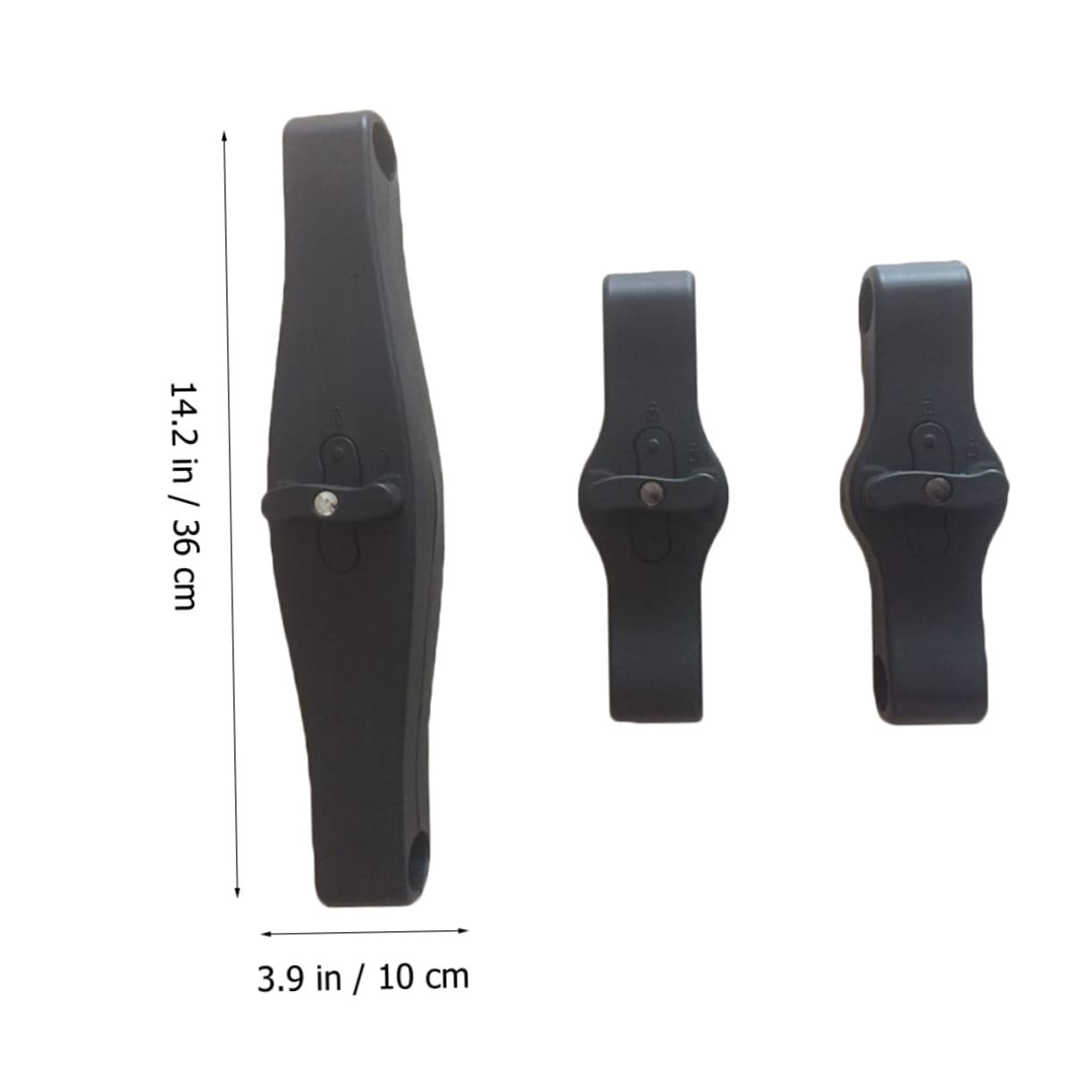 3 Pièces Connecteur Noir Réglable Double pour PP Poussette