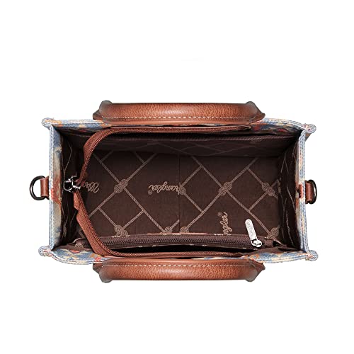 Wrangler Tote Bag For Women Western Shoulder Purses Boho Aztec Satchel Hobo Handbags, Wg2202-8120Br #TOP2