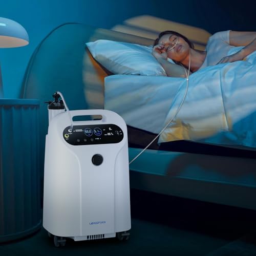 Image of JAY-5HW Medical Oxygen Concentrator 5 Litres for Home | Warranty and Support by Sachdeva Medline | FDA, CE, ISO AND CDSCO APPROVED | Above 93% Oxygen Concentration always from 1 - 5 Litres | Big Display showing live flow rate and oxygen concentration purity | With Nebuliser Feature and All Accessories Included | Low Noise and Low Power Consumption | 25 Years of Experience