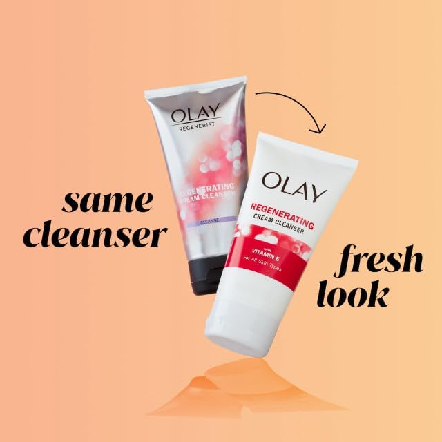 Olay Olay Regenerist Advanced Anti-Aging, Regenerating Cream Cleanser 5 Oz, 147.87 ml (Pack of 1) - Image 2