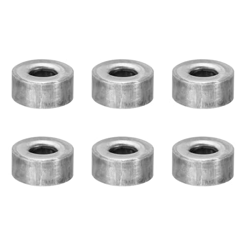 PATIKIL M10鋼スペーサー 6個の金属スペーサー 鋼製10.3 mm ID x 25mm OD x 12mm L炭素鋼スペーサースクリュースタンドオフラウンド 2/5inまたはM10スクリューボルト用