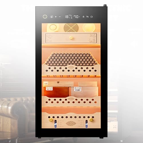 Humidificador eléctrico de puros con monitoreo WiFi inteligente para almacenamiento constante de humedad y temperatura
