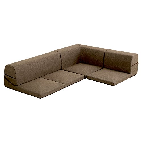 カバーリングコーナーローソファ【Lantana-ランタナ-】(カバーリング コーナー ロー 単品)ブラウン