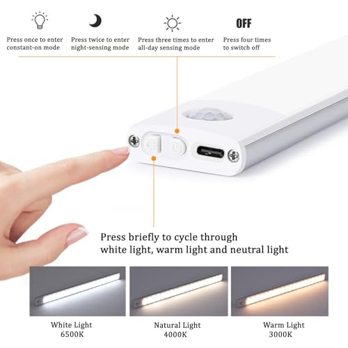 LED luz armario recargable para iluminación de gabinetes y cocinas 5