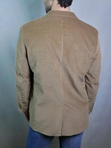 Wangyue Mens Corduroy Blazers Men Casual Blazer Jacket Vintage Slim Fit Three-Button Notch Lapel Suit Jacket Sport Coat3