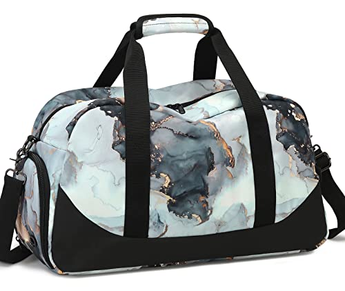 Bolsa esportiva JIANYA para academia, pernoite, ginástica, dança, com compartimento para sapatos e bolso para peças molhadas