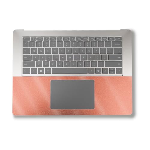 Image of Glossy Glitter Laptop Skin Compatible with Alienware M18 R2 (2024) - Solid Salmon - Premium 3M Vinyl Protective Wrap Decal Cover - Easy to Apply | Crafted in The USA by MightySkins