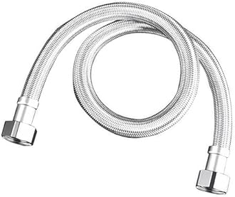 Qsvbeeqj Strong Steel Double Ended Hose Thickened Designs Shower Connector Easy Installation For Enhanced Pressure Resistance Industrial Grade Water Heater Hose