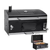 Built In Grill, 480 Square Inches Cooking Space Large Charcoal BBQ grills with Height-Adjustable Charcoal Pans for Indoor&Outdoor kitchen Backyard Patio Picnic Parties Camping