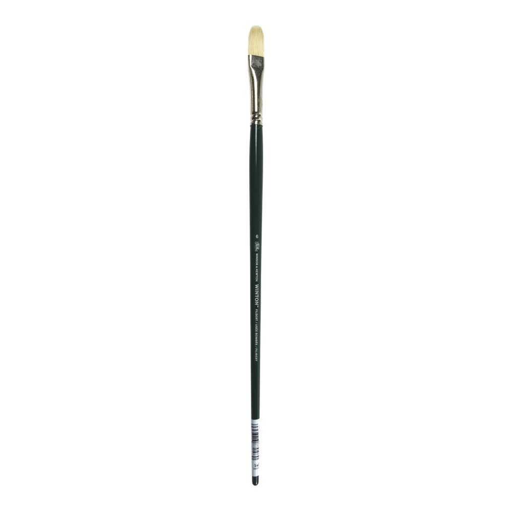 Winsor & Newton Winton Hog Brushes 6 filbert,Natural