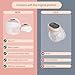 Alltomom Breast Pump Hands Free Wearable Breastfeeding Pump with Adjustable Suction Electric Portable Wireless Breast Pump of Baby Mouth Double-Sealed Flange with 3 Modes & 9 Levels 24mm, 2 Pack