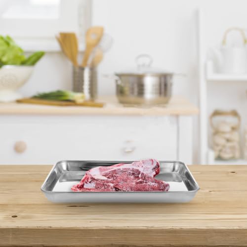 Bandejas de horno multifuncionales de acero inoxidable Didiseaon que ahorran espacio en armarios 7