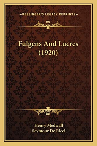 Fulgens And Lucres (1920)