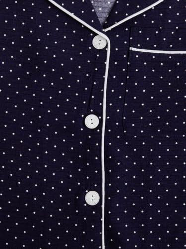 Image of Verdusa Pajamas For Women Set 2 Piece Cute Pjs Sleepwear Lounge Sets | Pj Sets For Woman, Button Down Shirts With Pajama Shorts, Cute Print, Comfy Sets