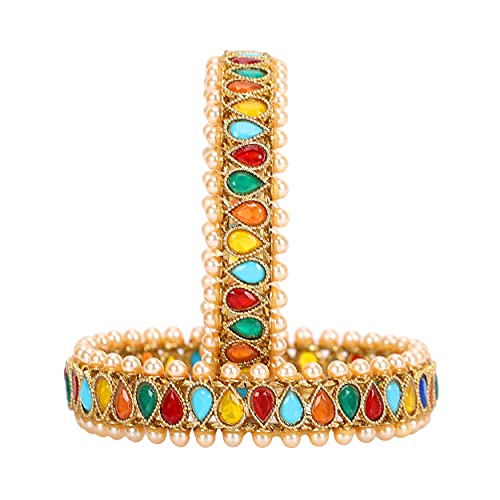 Gold Plated Bangles Set for Women (2.6)