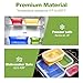 Set of 4 Collapsible Silicone Food Storage Container, Leftover Meal box For Kitchen, Bento Lunch Boxes, BPA Free, Microwave, Dishwasher and Freezer Safe. Foldable Design Saves Your Space.