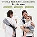 COSDIG Baby Carrier Newborn to Toddler - Adjustable Sling Carrier for 25-60lbs, Comfortable Hands-Free Carrying (Grey)