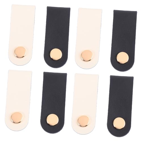 iplusmile 8 piezas Tiradores de para Muebles Manillas Resistentes para Armarios y Asas Duraderas para Puertas de Almacenamiento con Tornillos Negro y Blanco Perfectos para Vestidores y
