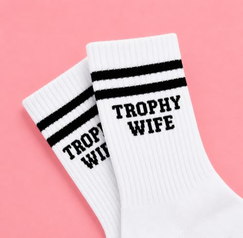 Crewzies Trophy Wife Socks for Women, Funny Gifts for Wife - image 4