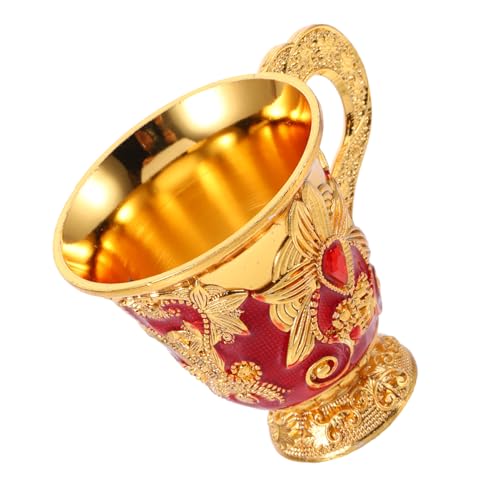SMASOLO Coupe à Vin Miniature Or Coupe Métal pour Eau pour Cérémonies Religieuses Et