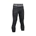Under Armour Boys' HeatGear Armour HeatGear Printed ¾ Leggings, Black/Black, Youth Medium