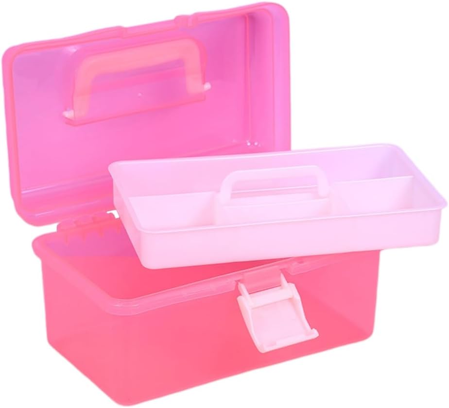 Storage Box with Tray Container for Sorting and Storing Toy Stackable Art Tool Organizing Tool