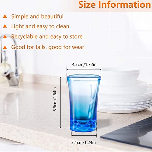 12 Pack Heavy Base Acrylic Plastic Shot Glasses, Unbreakable Shot Glass Perfect For Shot Dspenser, Bars, Parties, All Liquor, Cocktails & Family Game Night, (Capacity 1.2 Oz Clear 12 Pack) #TOP2