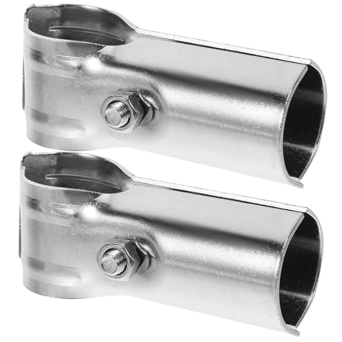 Angoily Abrazadera De Tubo De Invernadero De Metal Con Recubrimiento De Zinc Soporte Fijo Para Plataformas Giratorias Y Reparación De Tuberías 2 Piezas 2.75 Pulgadas