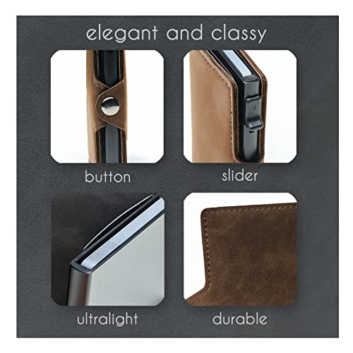 Kreditkartenetui mit Geldklammer Slimfin Slim Wallet mit Münzfach