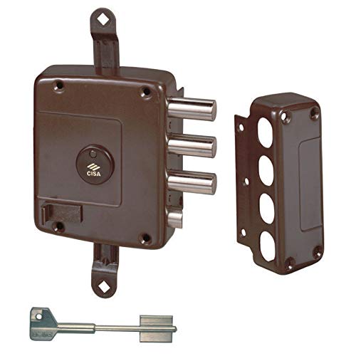 Cisa 1.57167.60.1 - C.seguridad sobreponer borjas picaporte+bulones 3pto dcha s/varilla