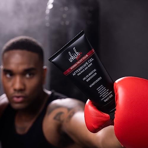 Image of Whish Men's Aftershave Gel with Cooling Formula for Post-Shave Relief | Soothing, Non-Drying After Shave Gel with Amino Acids & Plant Extracts | Prevents Ingrown Hairs & Razor Bumps, Fight Club